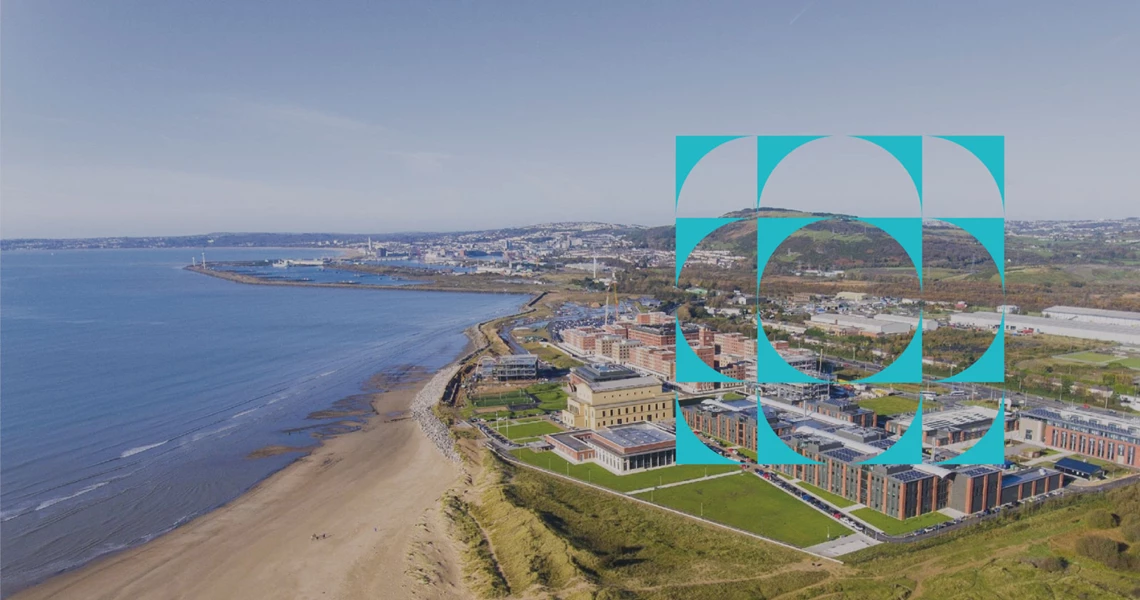 An aerial view of the Swansea campus